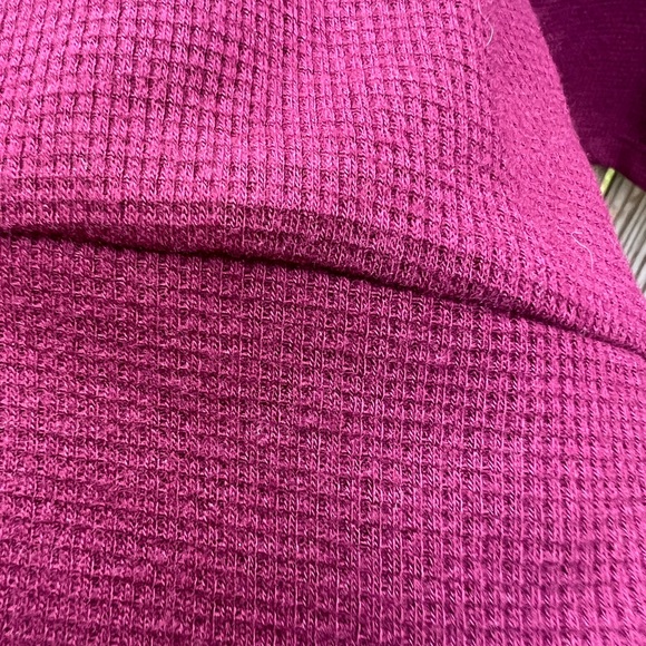 VICTORIAS SECRET Waffle Knit Wine Pajama Set Women’s Medium NWT NEW Flat - Picture 3 of 16